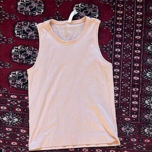 Athleta Light Pink Perforated Tank Top